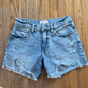 Women’s Lucky Brand Light Blue Distressed Denim Shorts - 2/26